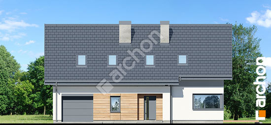 Передний фасад Дом в хлорофитуме 9 (Г)