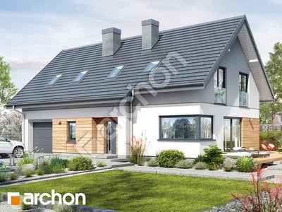 Проект дома ARCHON+ Дом в хлорофитуме 9 (Г) 