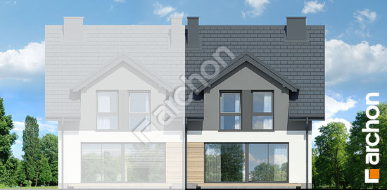 Дворовой фасад Дом в ясенце (Б)