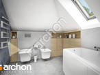 Проект дома ARCHON+ Дом в нектаринах (НТ) визуализация ванной (визуализация 3 вид 1)