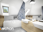 Проект дома ARCHON+ Дом в нектаринах (НТ) визуализация ванной (визуализация 3 вид 2)