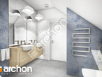 Проект дома ARCHON+ Дом в нектаринах (НТ) визуализация ванной (визуализация 3 вид 3)