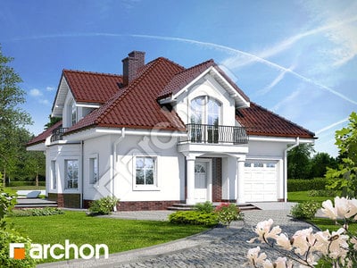 Проєкт будинку ARCHON+ Будинок в тим'яні вер.3 