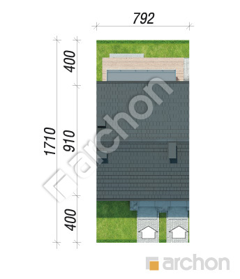 Проект дома ARCHON+ Дом в облепихе (Р2С) вер.3 Ситуація