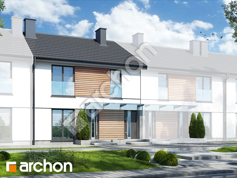 Проект дома ARCHON+ Дом в облепихе (Р2С) вер.3 Вид 1