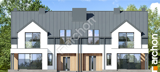 Дворовой фасад Дом в гунерах 2 (Р2) вер.2