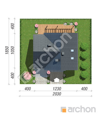 Проект дома ARCHON+ Дом в малиновках 21 (Г) Ситуація
