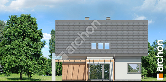 Боковой фасад Дом в аморфах 2 (Г2А)