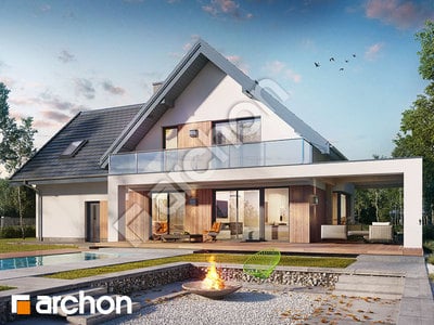 Проект дома ARCHON+ Дом в аморфах 2 (Г2А) 