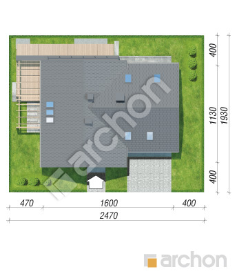 Проект дома ARCHON+ Дом в аморфах 2 (Г2А) Ситуація