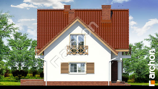 Бочний фасад Будинок у скальниках вер.2