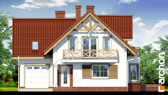 Передній фасад Будинок у скальниках вер.2