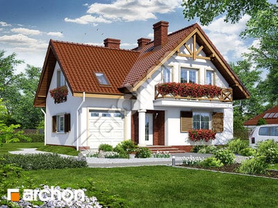 Проект дома ARCHON+ Дом в скальниках вер.2 