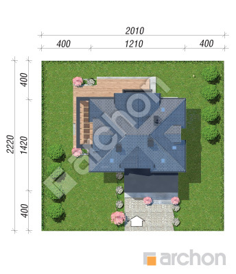 Проект дома ARCHON+ Вилла Миранда 14 (Г) Ситуація