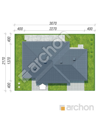 Проєкт будинку ARCHON+ Будинок в альвах 4 (Г2) Ситуація