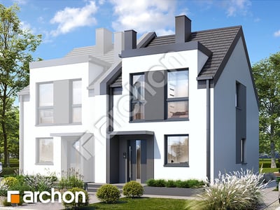 Проект дома ARCHON+ Дом в ривиях 18 (Б) вер.2 