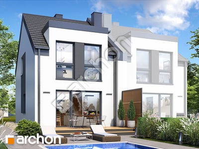 Проект дома ARCHON+ Дом в ривиях 18 (Б) вер.2 Вид 2