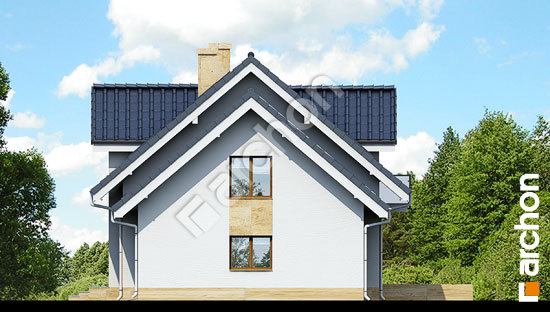 Боковой фасад Дом в рододендронах 6 (A) вер.2