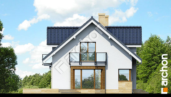 Боковой фасад Дом в рододендронах 6 (A) вер.2