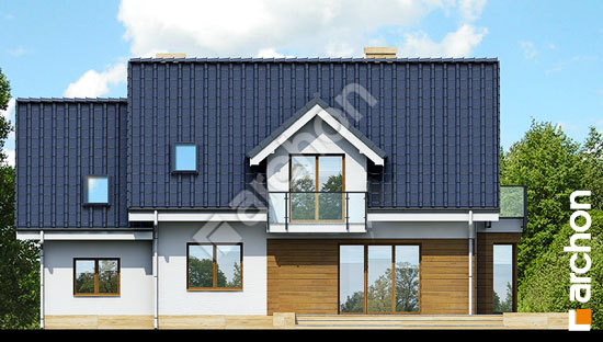 Дворовой фасад Дом в рододендронах 6 (A) вер.2