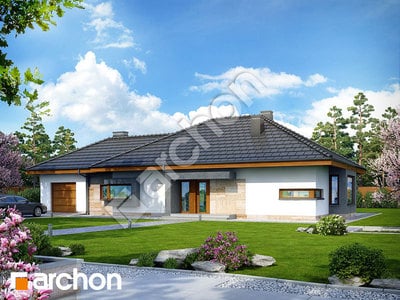 Проєкт будинку ARCHON+ Будинок під червоною горобиною (ГН) вер.2 