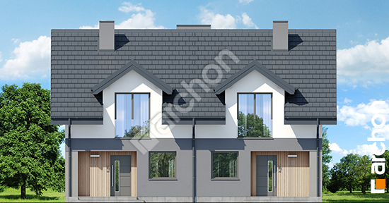 Передний фасад Дом в клематисах 2 (Р2) вер.2