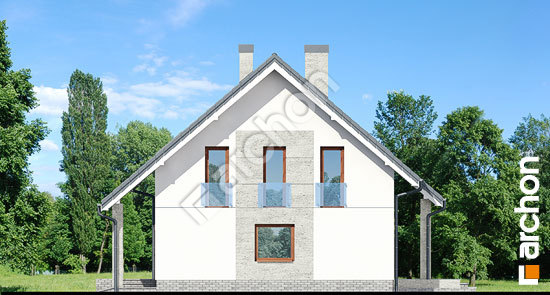 Бочний фасад Будинок в красивоягідниках 2 (П)