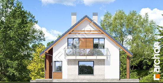 Боковой фасад Дом в яблонках 4 (Г)