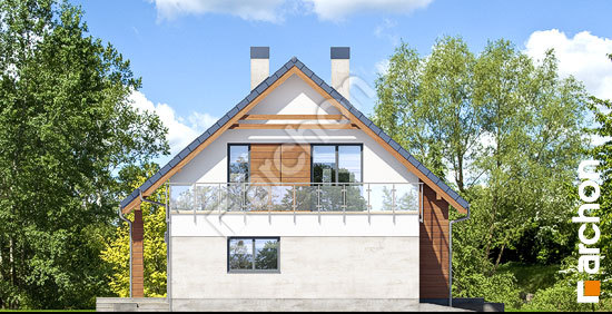 Боковой фасад Дом в яблонках 4 (Г)