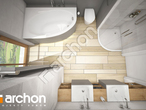 Проект дома ARCHON+ Дом в яблонках 4 (Г) визуализация ванной (визуализация 3 вид 4)