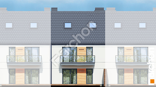 Дворовой фасад Дом в фиалках 2 (Р2С) вер.2