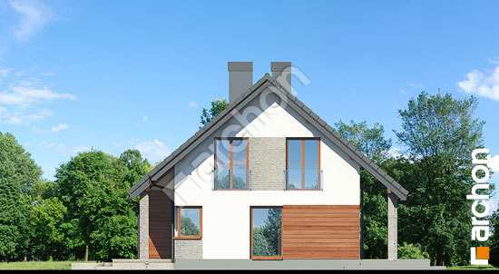 Бочний фасад Будинок в яблонках 9