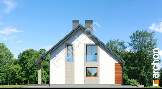 Боковой фасад Дом в яблонках 9 