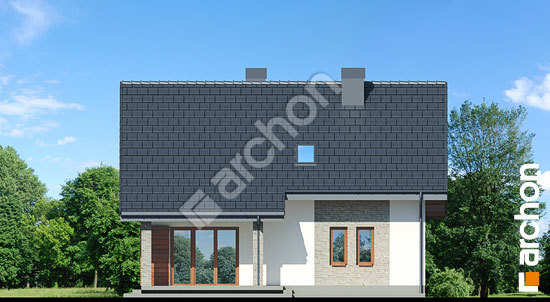 Дворовой фасад Дом в яблонках 9 