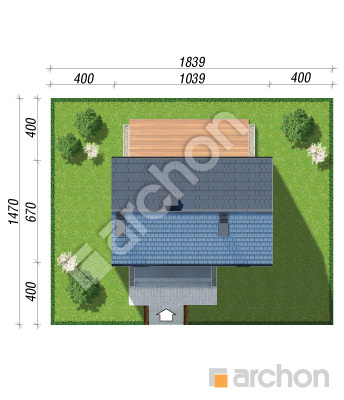 Проєкт будинку ARCHON+ Будинок в іберійках 3 Ситуація