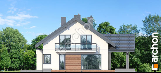 Боковой фасад Дом в аурорах 11 (Г2)