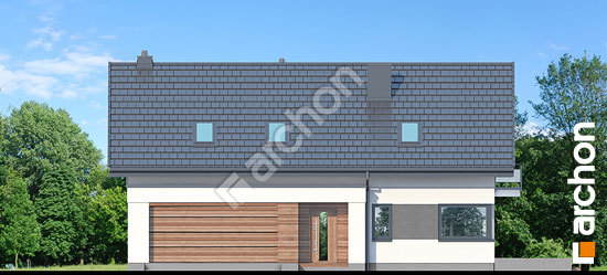 Передний фасад Дом в аурорах 11 (Г2)