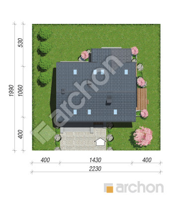 Проєкт будинку ARCHON+ Будинок в аурорах 11 (Г2) Ситуація