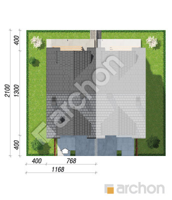 Проєкт будинку ARCHON+ Будинок в катанахнах (ГБ) Ситуація
