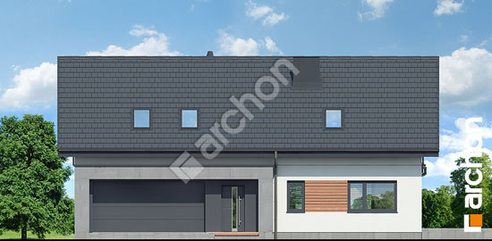 Передний фасад Дом в аурорах 8 (Г2)