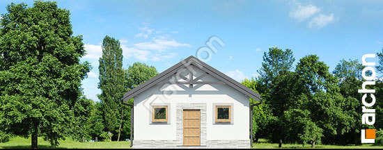 Дворовой фасад Г6б - Двухместный гараж вер.2