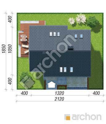 Проект дома ARCHON+ Дом в герминии 3 (П) Ситуація
