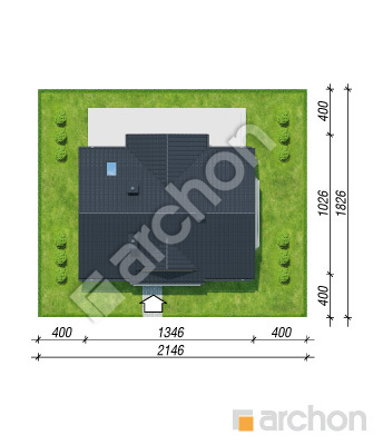 Проект дома ARCHON+ Дом в мелиссе вер.2 Ситуація