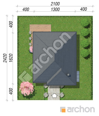 Проєкт будинку ARCHON+ Будинок в ренклодах 22 (Е) Ситуація