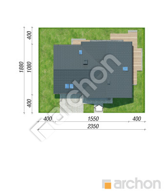 Проект дома ARCHON+ Дом в орлишках 2 (Г2) Ситуація