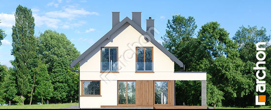 Боковой фасад Дом в малиновках 15