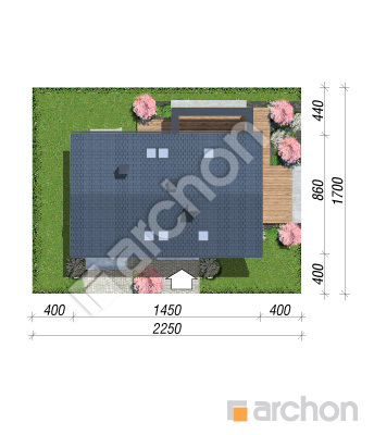 Проєкт будинку ARCHON+ Будинок в малинівці 15 Ситуація