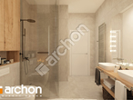 Проект будинку ARCHON+ Будинок в лещиновнику 6 (Г) візуалізація ванни (візуалізація 3 від 2)