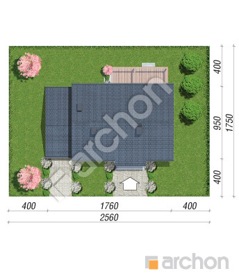Проект дома ARCHON+ Дом в лещиновнике 6 (Г) Ситуація