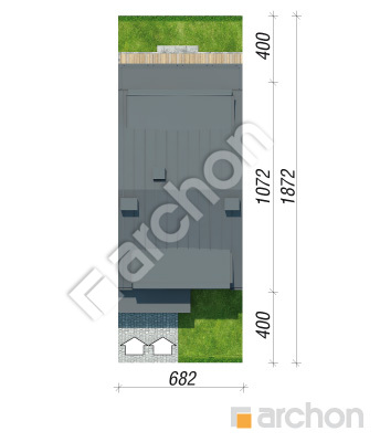 Проект дома ARCHON+ Дом в фиалках 7 (Р2С) вер.2  Ситуація